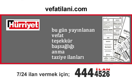 Hürriyet Vefat İlanları