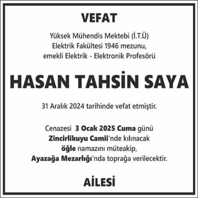 Vefat İlanı Verme